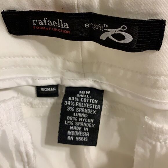 Rafaella ergo fit 16 W white pants - Picture 4 of 6